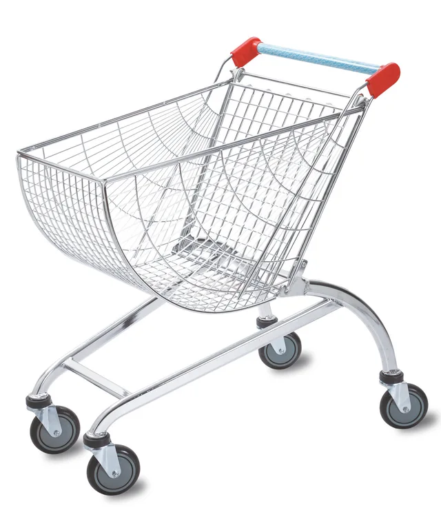 80L Round basket trolley