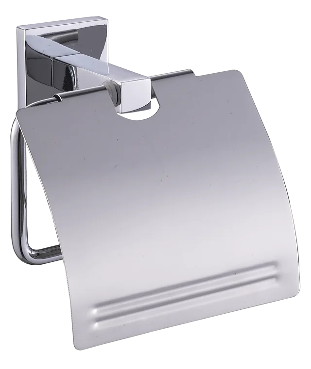 Toilet paper holder with cover