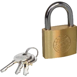 Globe Brand Brass Padlock