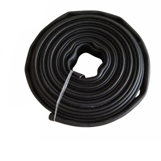 Black Rubber Covered Fire Hose