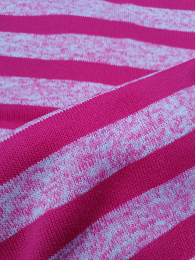 100% Polyester Hacci Stripe Fleece