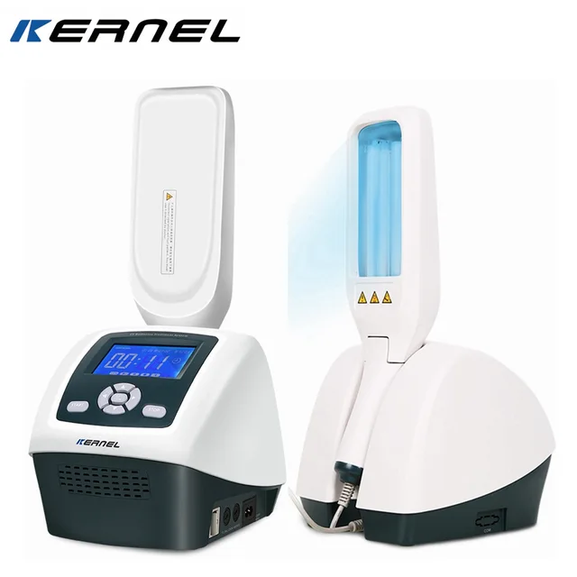 UV Phototherapy Light with Two Philips Bulbs,LCD Display&Smart Timer,Narrow Band 311nm