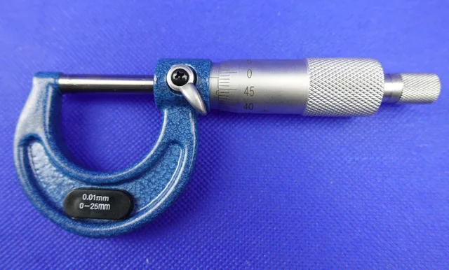 Painted frame outside micrometer