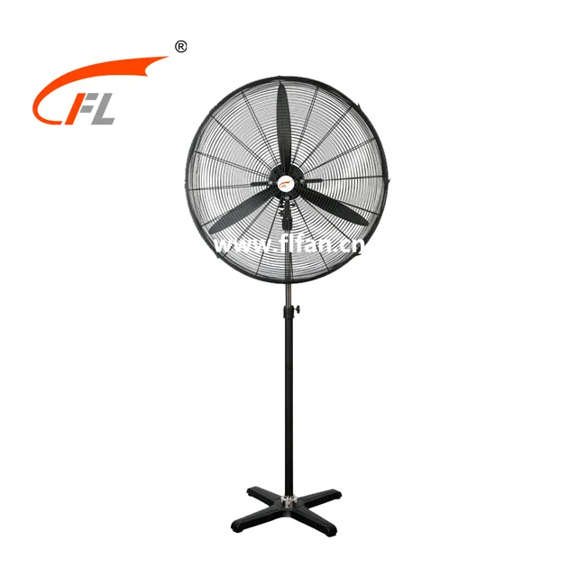 Oscillating Industrial Fan Commercial High Velocity Powerful Standing Pedestal Exhaust Fan