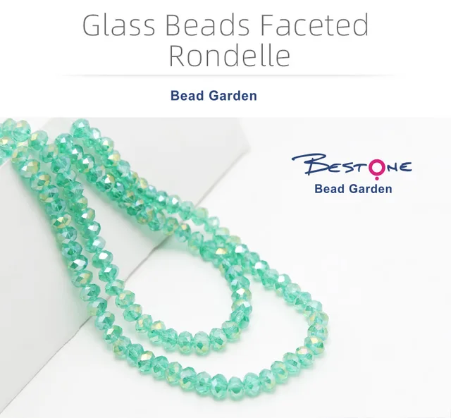 Glass Beads, Necklace Beads , Faceted Beads, Beads for Jewelry Making,