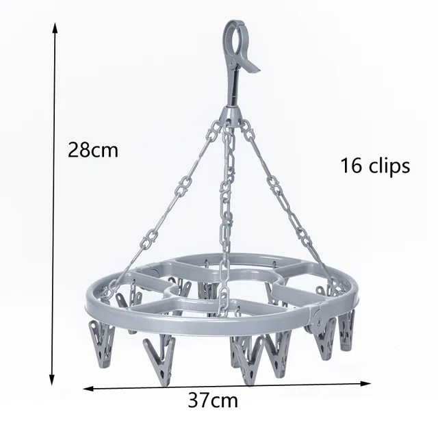 Laundry hanger with clips for small items