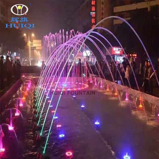 Huiqi artificial beating fountain wave light fountain swimming pool waterfall spring wave lamp stainless steel fountain indoor and outdoor decoration