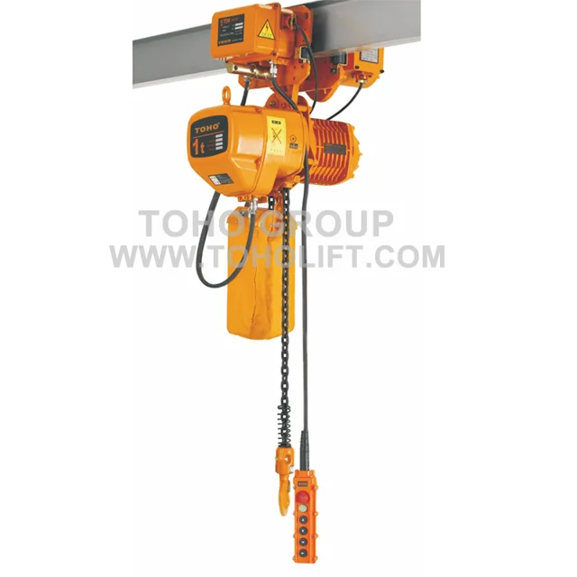 Electric chain hoist with trolley