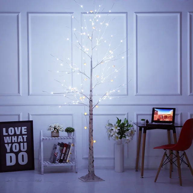 Bolylight 8ft136L white light artificial birch tree LED light