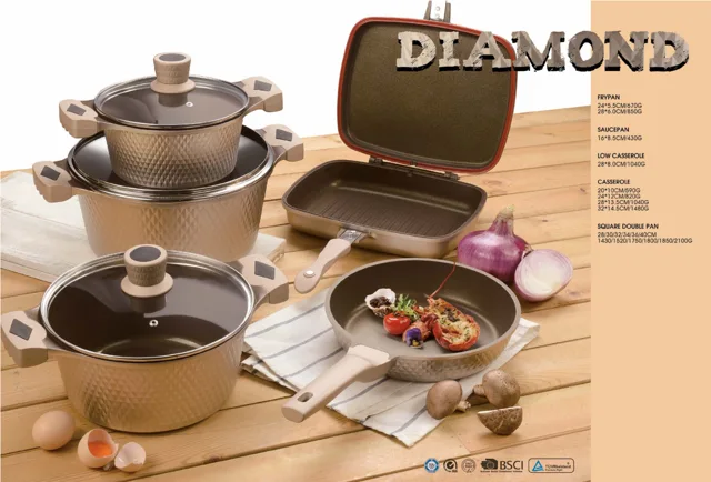 DIAMOND Series Die-cast Aluminum Non-stick Cookware