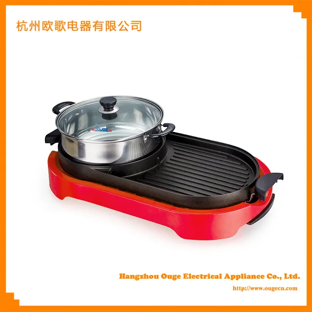 Electric grill pan and pot