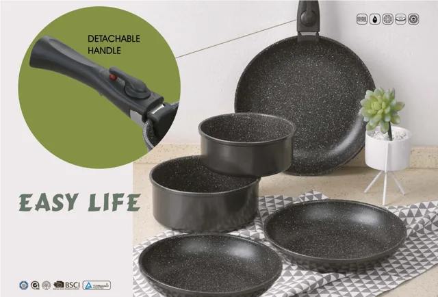 EASY LIFE series press aluminium non-stick cookware