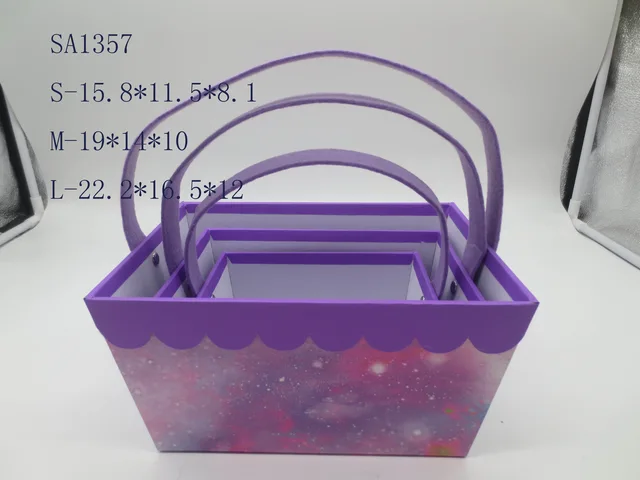 Three-handle storage square barrel