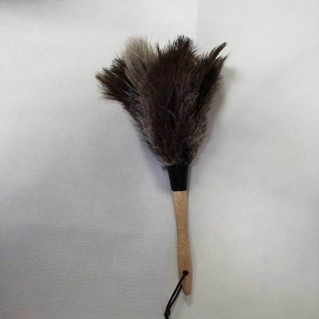 Ostrich Feather Duster with beech wooden handle