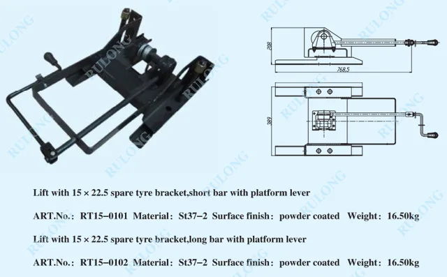 Spare tyre bracket