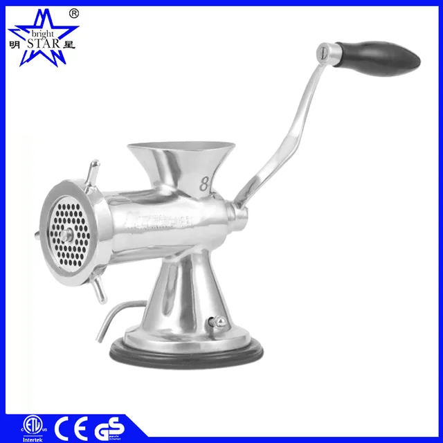 Manual stainless steel meat mincer