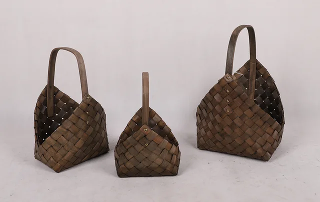 Wooden Chips Basket