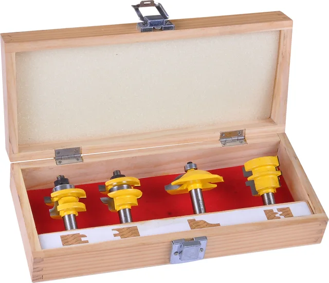 Rail stile bit set