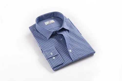 Mens shirt woven yarn dyed stripe business/casual shirt