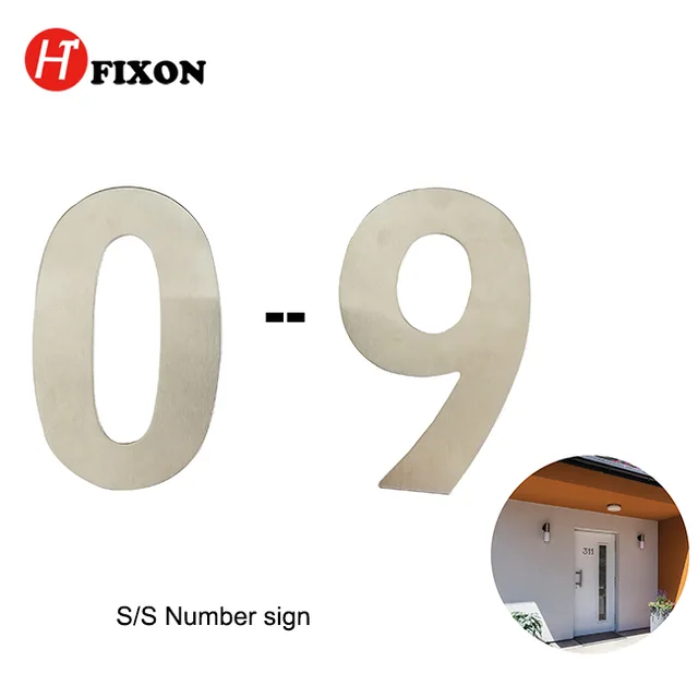 Number sign stainless steel number stainless steel sign double side tape number
