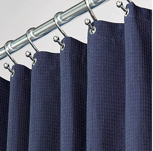 Waffle shower curtain
