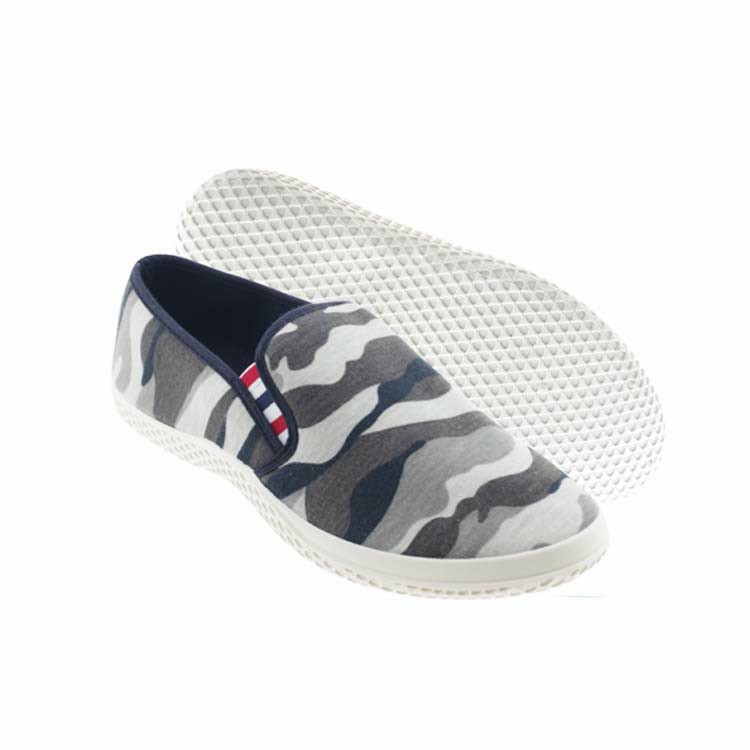 Spring autumn new light weight slip on Casual custom man camouflage canvas shoe