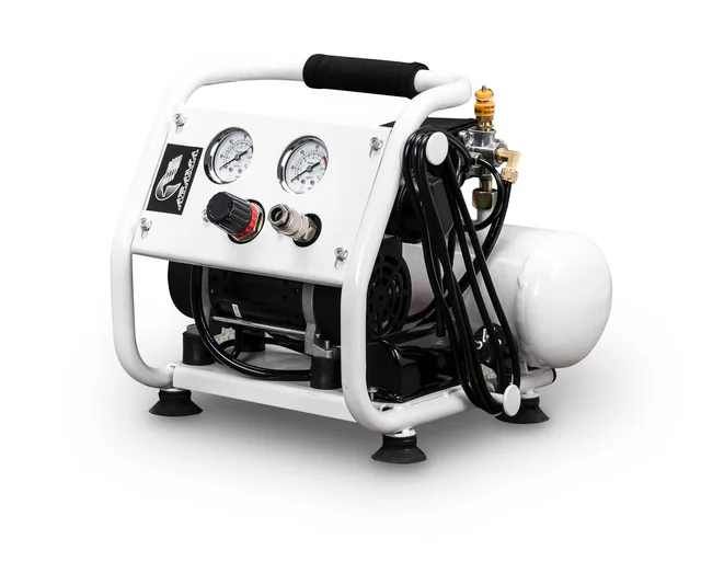 Oil free and Silent Air Compressor with panel