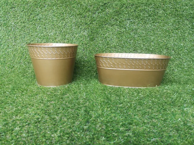 Round /Oval With Embossing Christmas Flower Pot Bowl