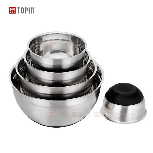 Topin stainless steel salad bowl