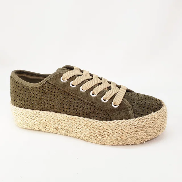 Women vulcanized canvas shoes espadrilles