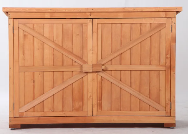 Wooden outdoor work bench