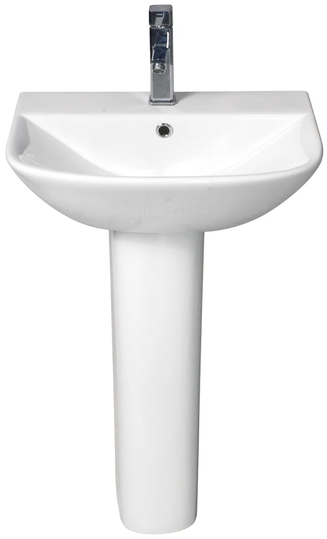 Basin with pedestal