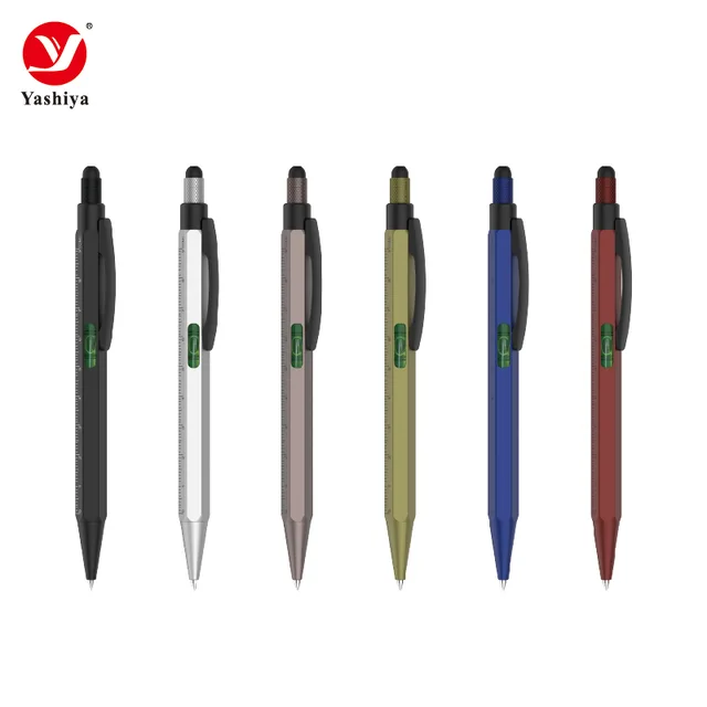 Asia stationery SY8008L hexagonal aluminum tool pen with level function