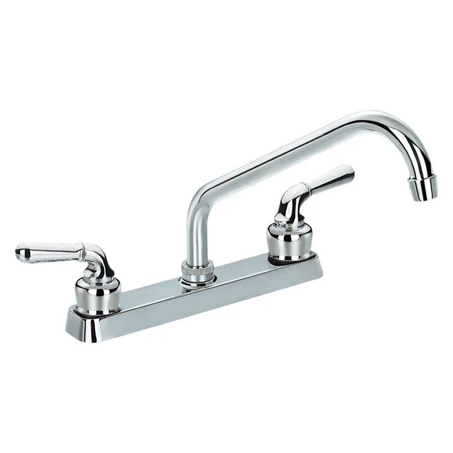 Double handles kitchen faucet