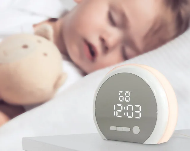 Hot Selling Atmosphere Bedside Lamp Wake Up Light Sunrise Simulation Led Screen Alarm Clock