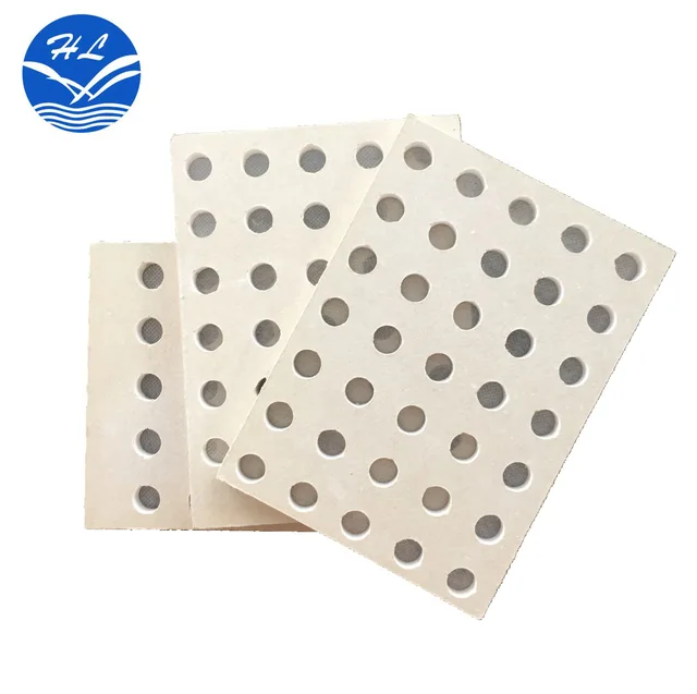 12mm perforated acoustic gypsum board for wall and ceiling