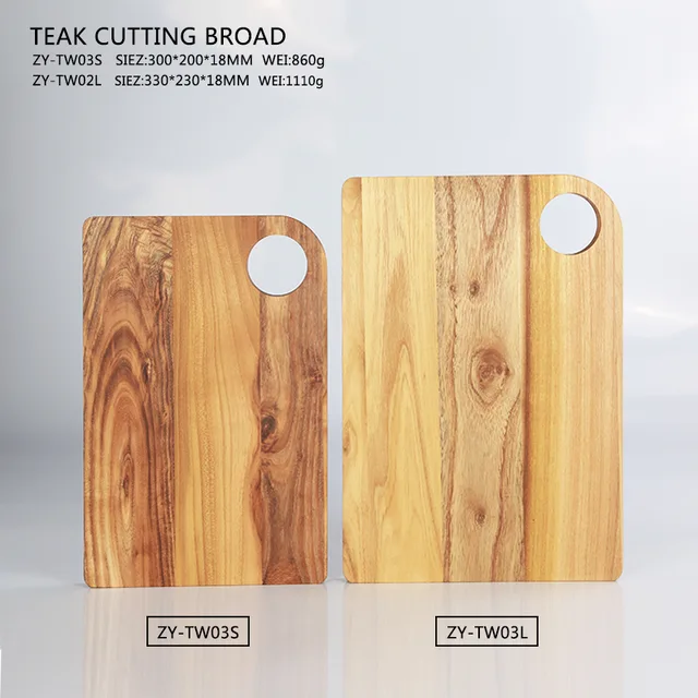 ZY-TW Teak cutting board，Cutting board，Chopping board，Serving board,Kitchen Chopping Board for Meat