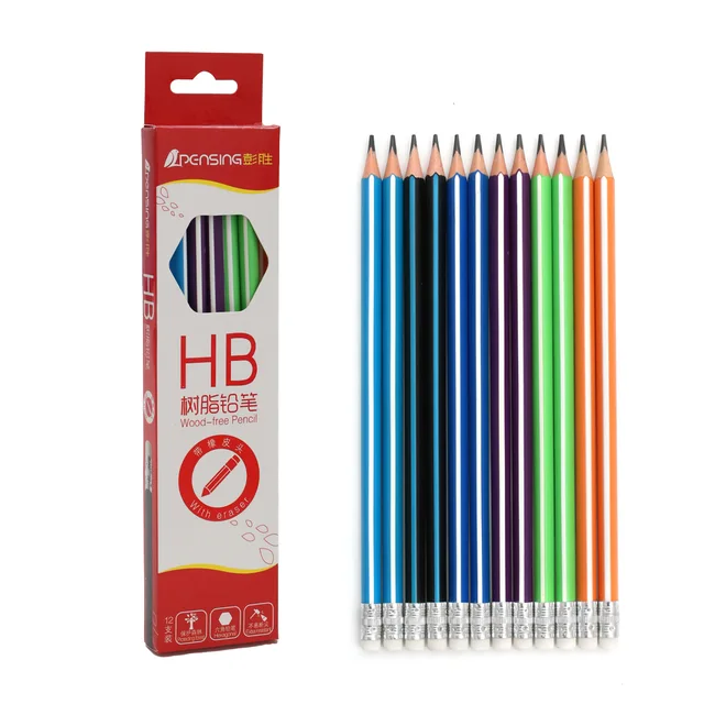 Woodfree stripe HB pencil