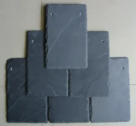 Black roof slate