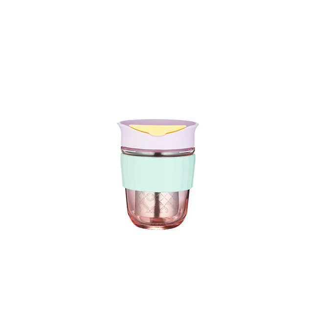 Newly lanuched Heat-resistant glass coffee cup to go/ glass sustainable cofee cup