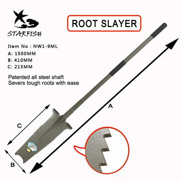Spade With Metal Handle