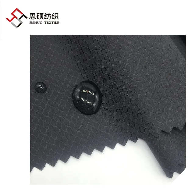 300T full dull nylon diamond-type lattice taffeta fabric for outdoor jacket down coat