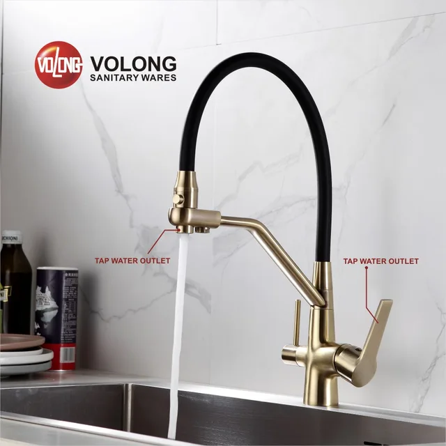 Kitchen mixer，water purified filter，volong