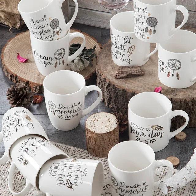 12oz(340ml) New Bone China Mug With Decal