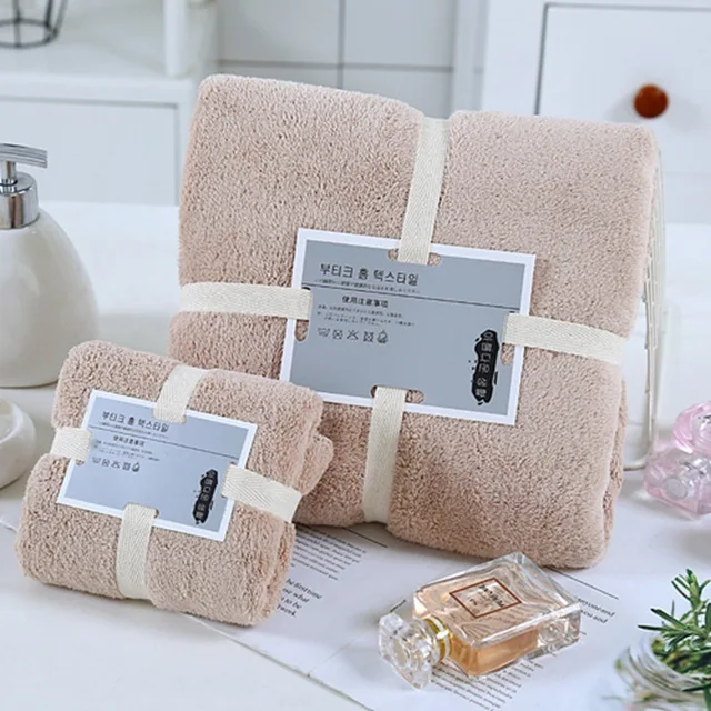 Coral velvet face towel set hot sale premium coral plush towel gift coral fleece baby children towel
