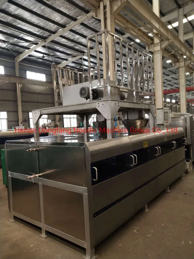 Non-fried extruding noodle production line