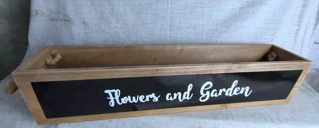 Wood planter
