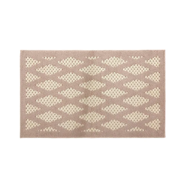 High low loop brown living room door mat