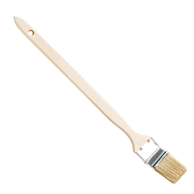 Long handle radiator paint brush