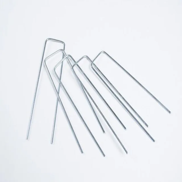 150mm L 30mm W Metal Landscape Staples Sod Staples Garden Staples
